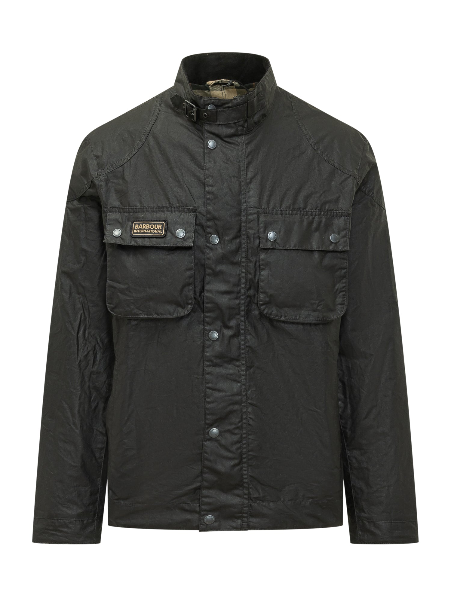 Revolutionary Merton Mini Jacket with Tasche Applicate
