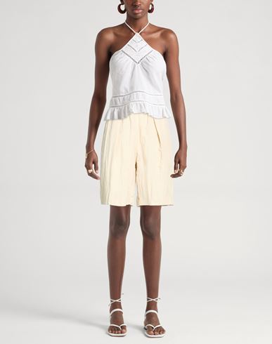Samsøe Φ Samsøe Woman Shorts & Bermuda Shorts Beige Size S Lyocell, Polyamide