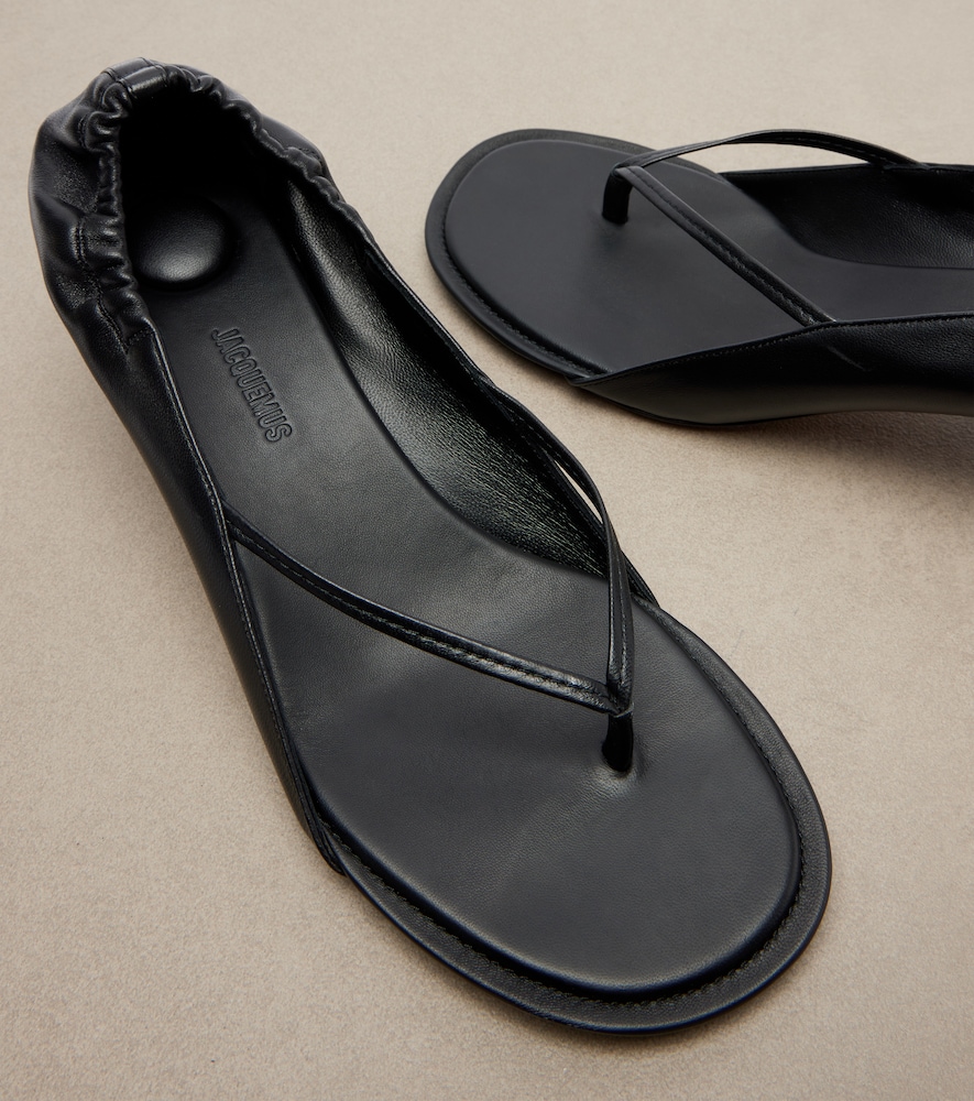 Leather thong sandals