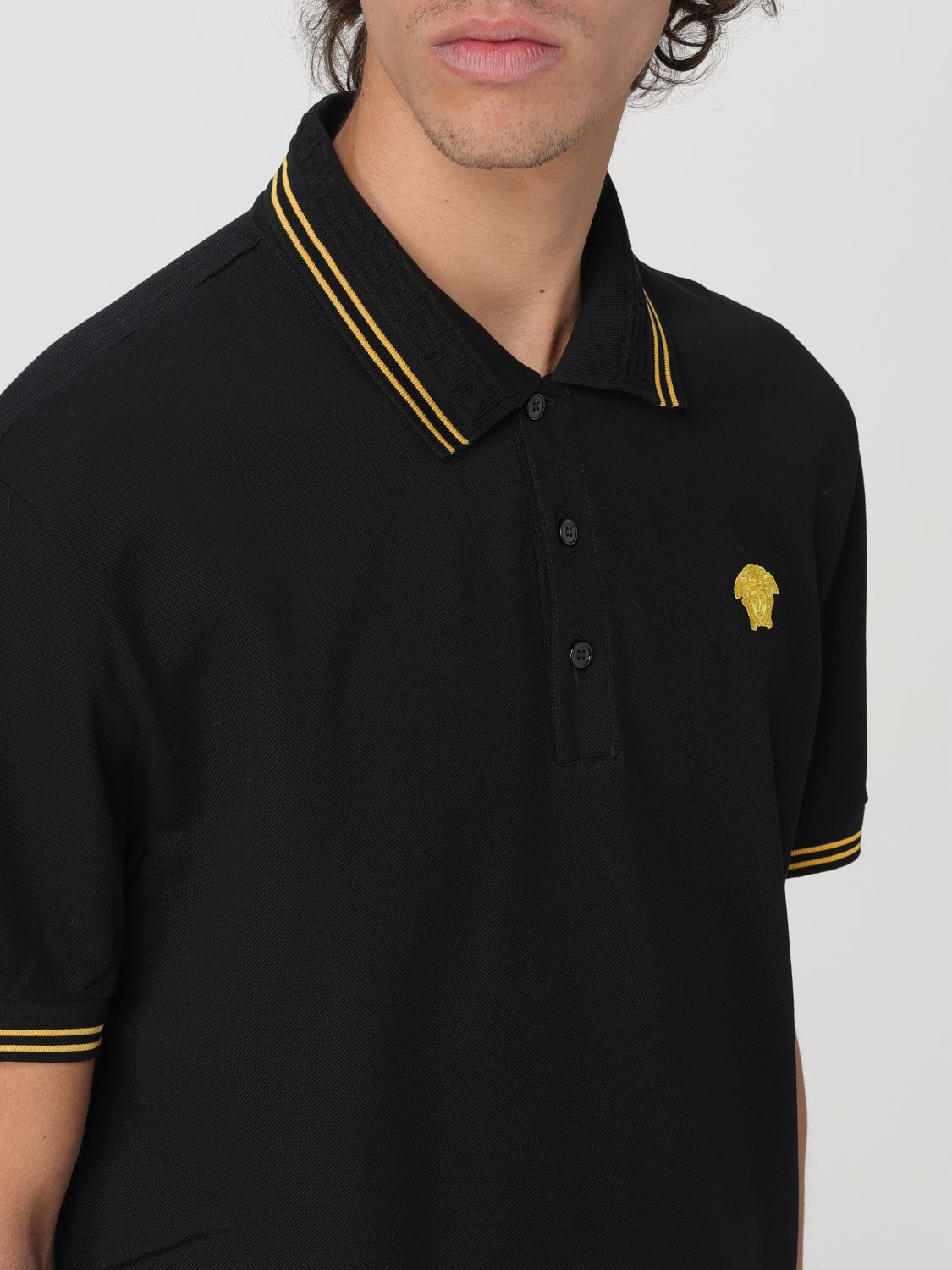 Polo Shirt Men color Black