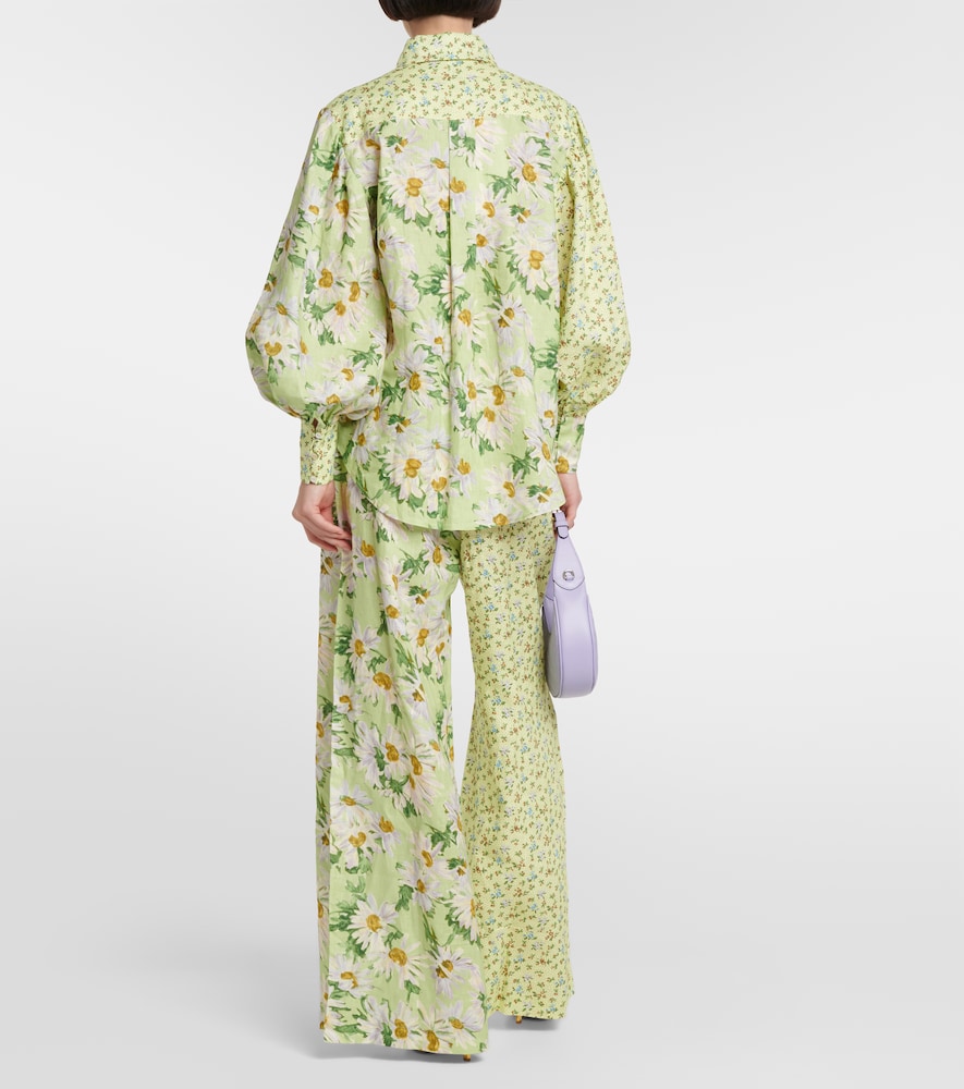 Alémais Astra floral linen shirt