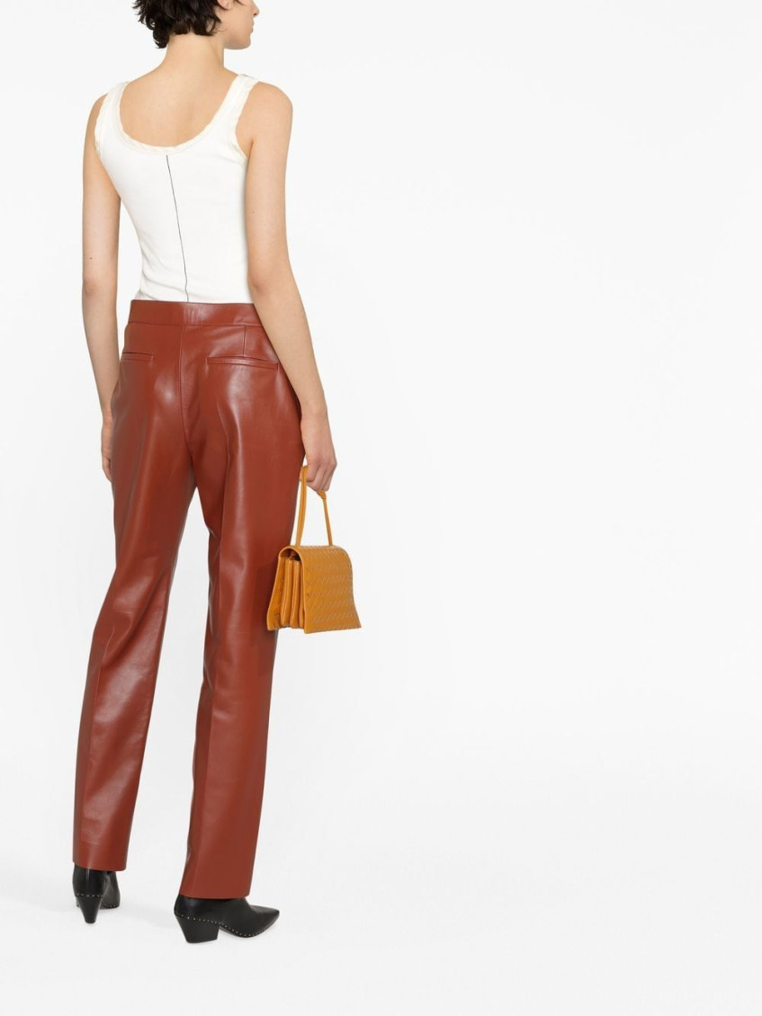 CHLOÉ- Leather Trousers
