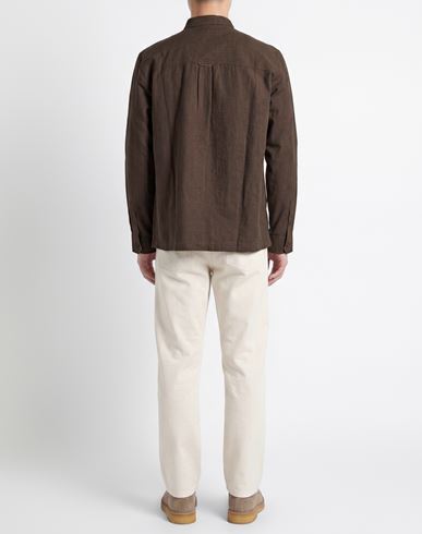 Man Shirt Brown Size XL Hemp, Organic cotton
