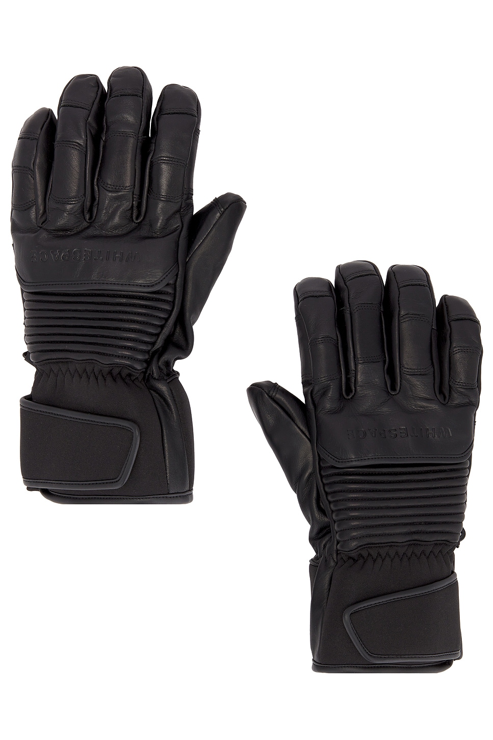 Whitespace Leather Riding Gloves in Black Onyx - Black. L/XL also in