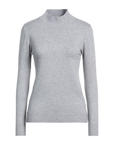 Woman Turtleneck Light grey Size L/XL Viscose, Polyamide, Polyester