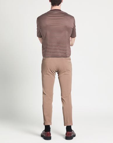 Man Pants Light brown Size 34 Cotton, Elastane