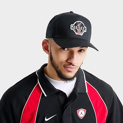 Rise Global Structured Snapback Hat in Black/White