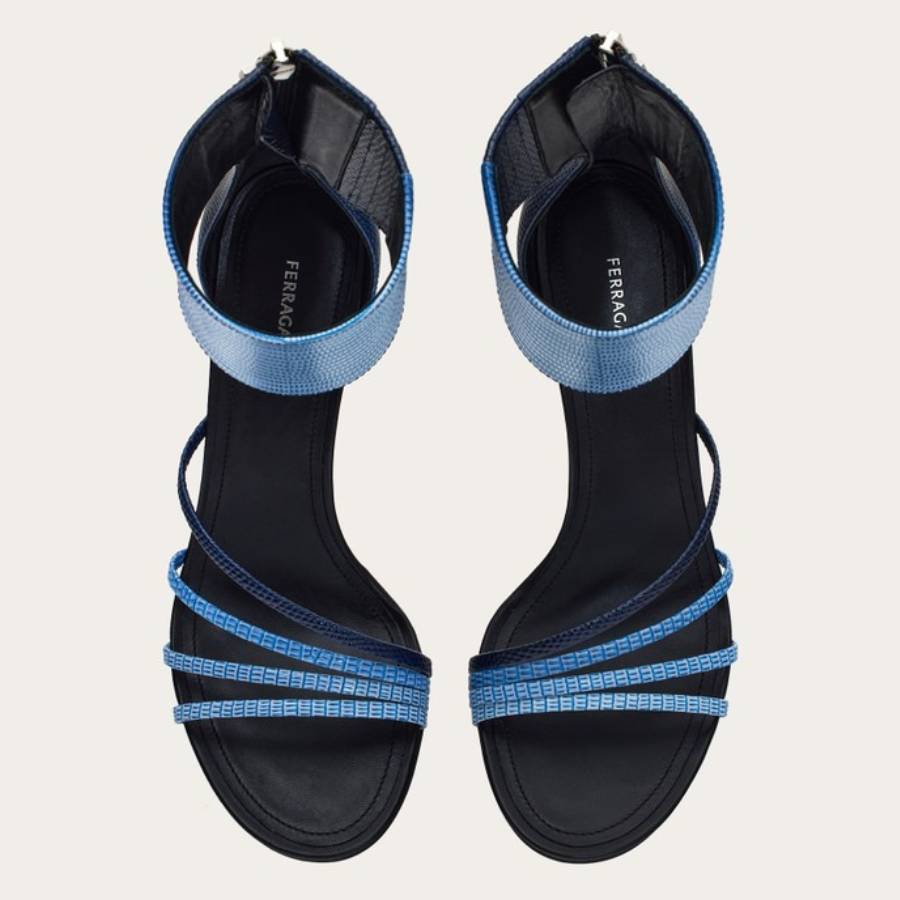 Clethra 85 Curved Heel Faded Sandals