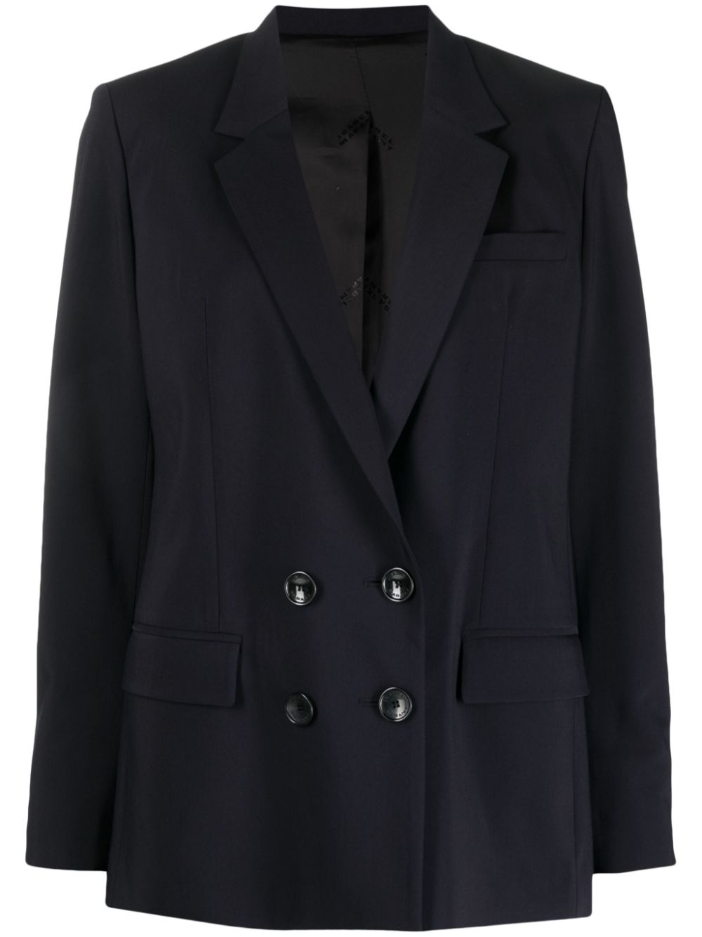 Manelle double-breasted blazer - Black