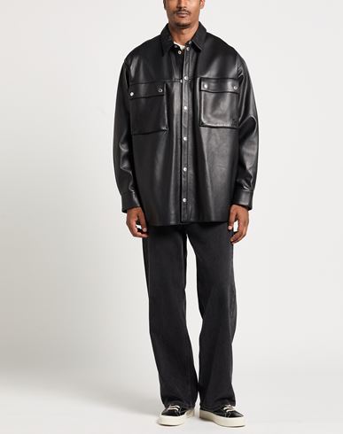 Man Jacket Black Size 15 ¾ Lambskin