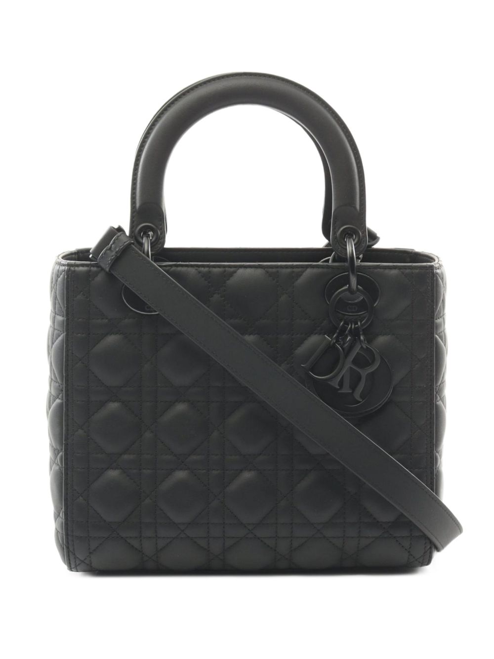 Christian Dior Pre-Owned 2010s Lady Dior two-way handbag - Black