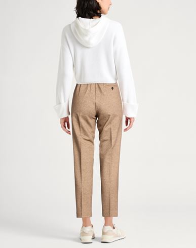 Woman Pants Camel Size 10 Cotton, Elastane