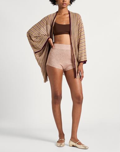 Woman Shorts & Bermuda Shorts Copper Size ONESIZE Viscose, Polyester