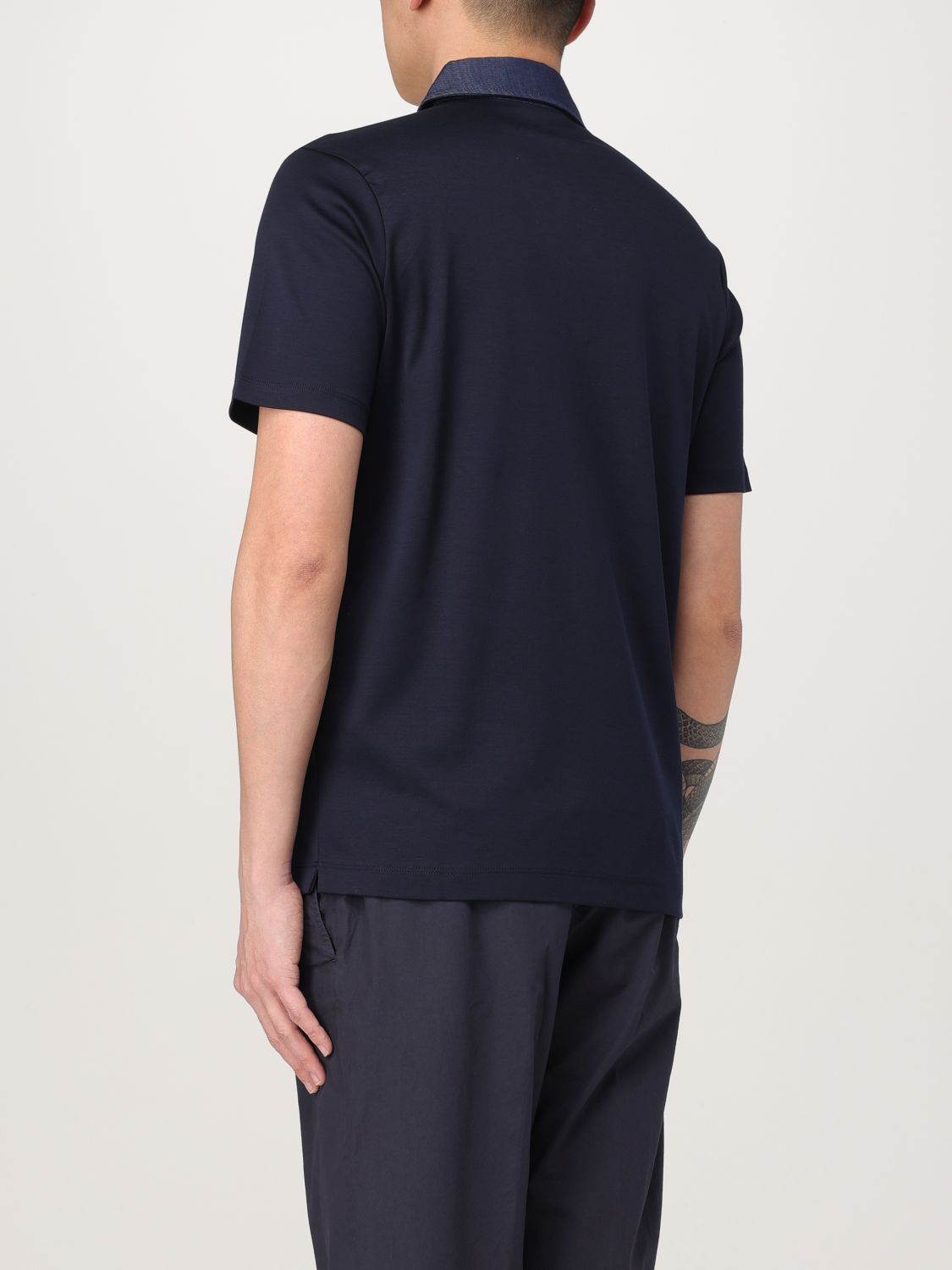 Polo Shirt Men color Blue