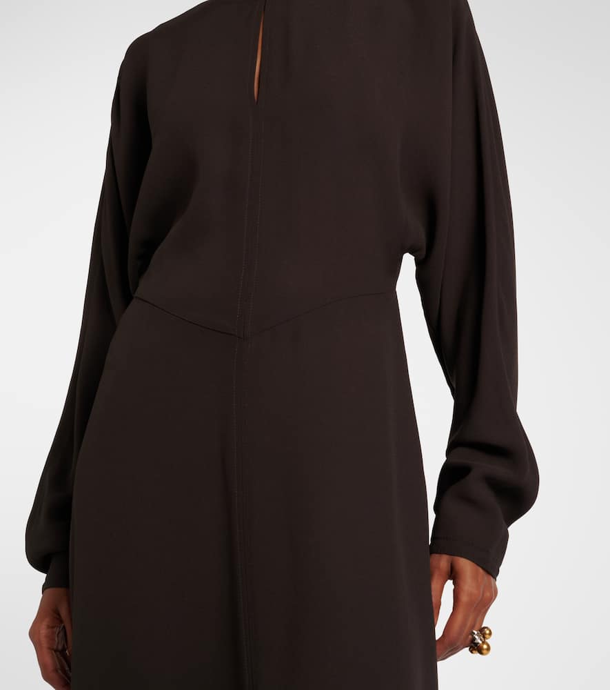 Hills cutout crêpe midi dress
