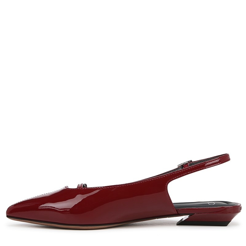 Women's Emma Mary Jane Slingback Shoes (Gothic Red Patent Leather)