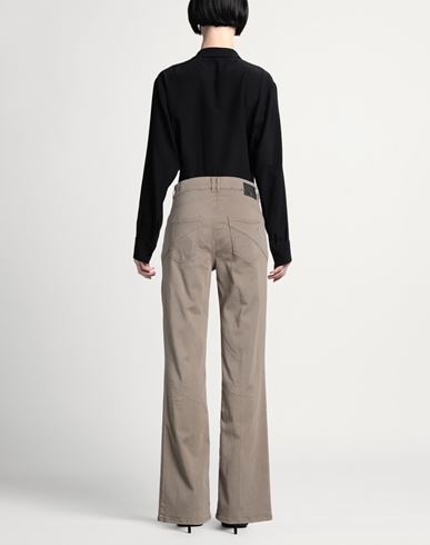 Woman Jeans Taupe Size 16 Organic cotton, Lyocell, Elastomultiester, Elastane