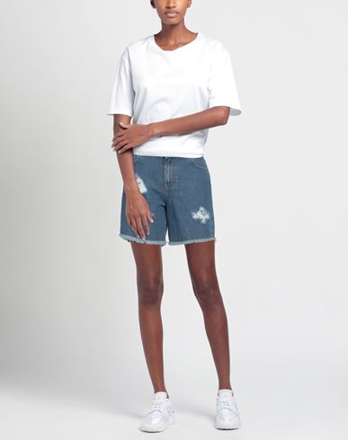 Actitude By Twinset Woman Denim shorts Blue Size 29 Cotton