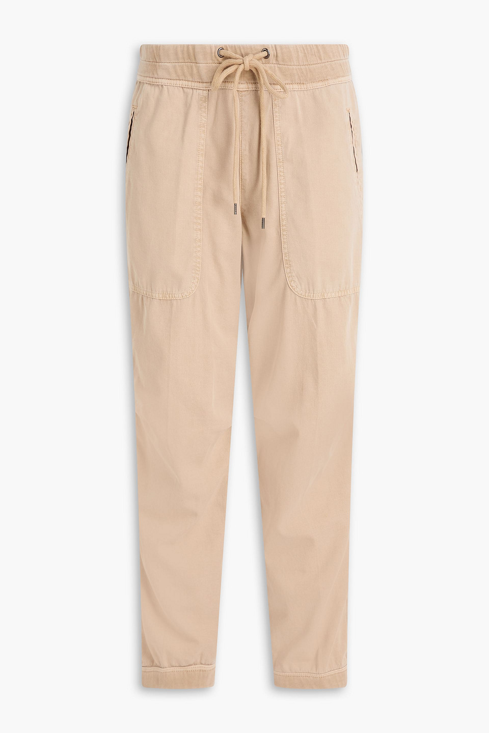 Cotton-twill track pants - Neutral - 1