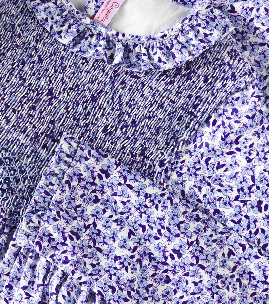 Manzanilla smocked floral cotton dress