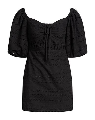 Woman Mini dress Black Size 4 Cotton