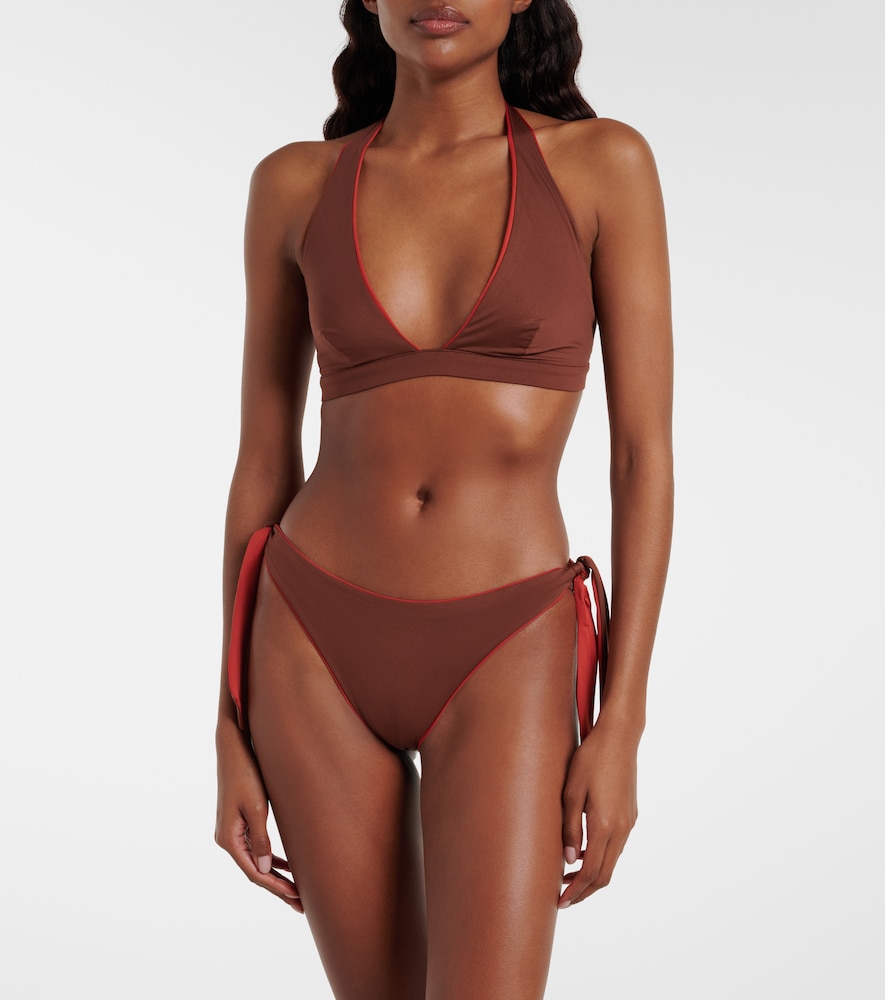 Bazia reversible halterneck bikini top