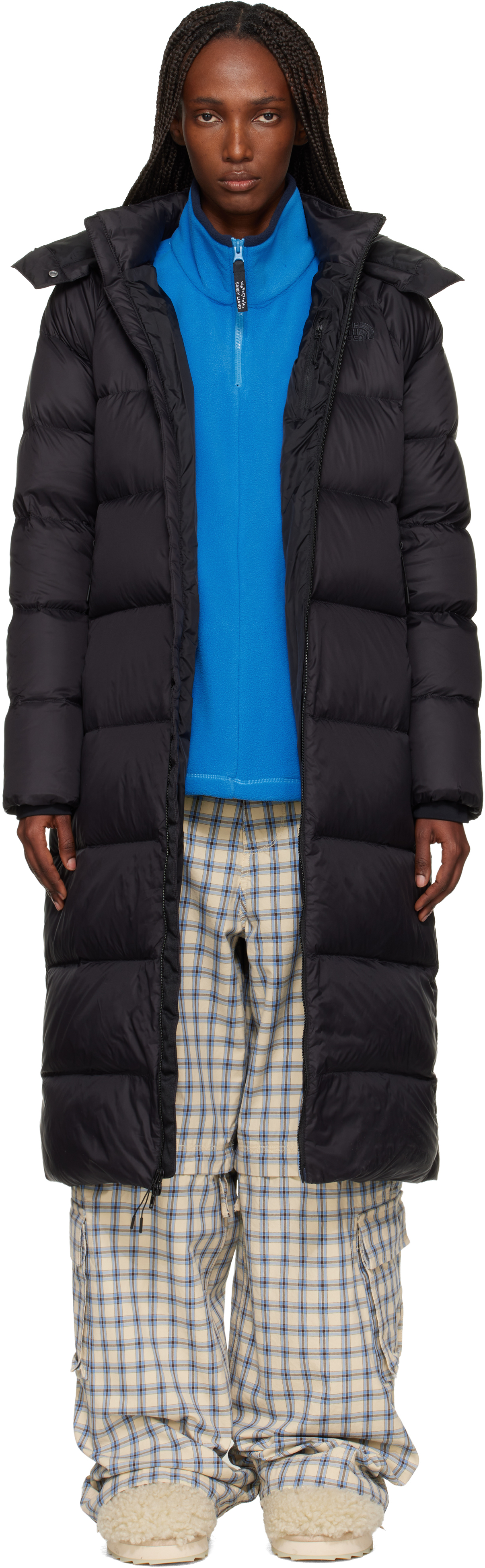 Black City Long Hooded Down Jacket