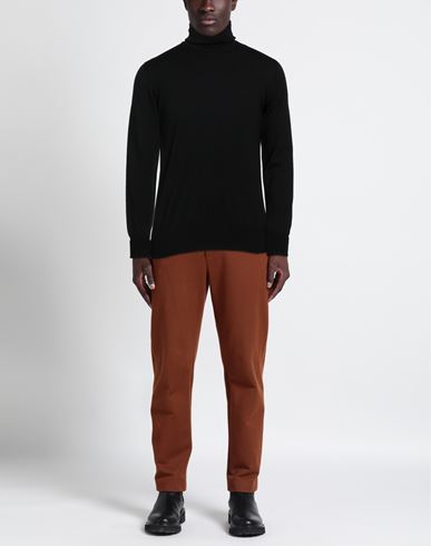 Alpha Studio Man Turtleneck Black Size 46 Merino Wool