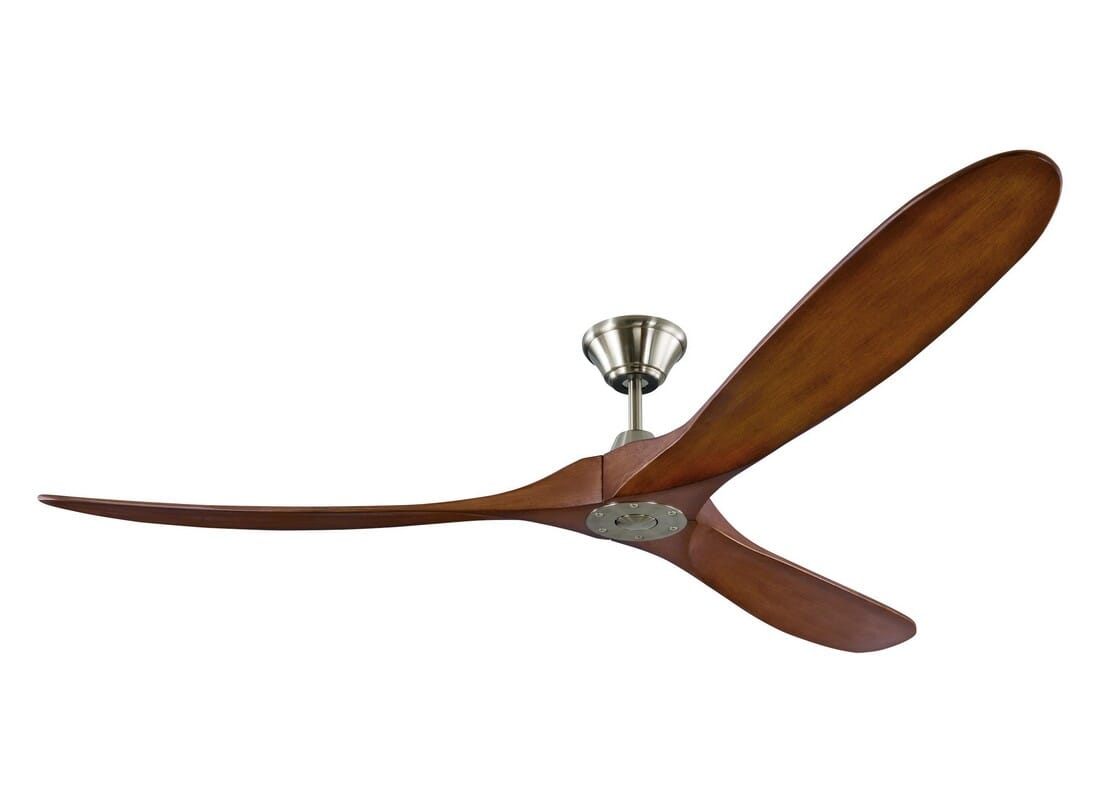 Brushed Steel 70"Ceiling Fan from the Maverick Collection