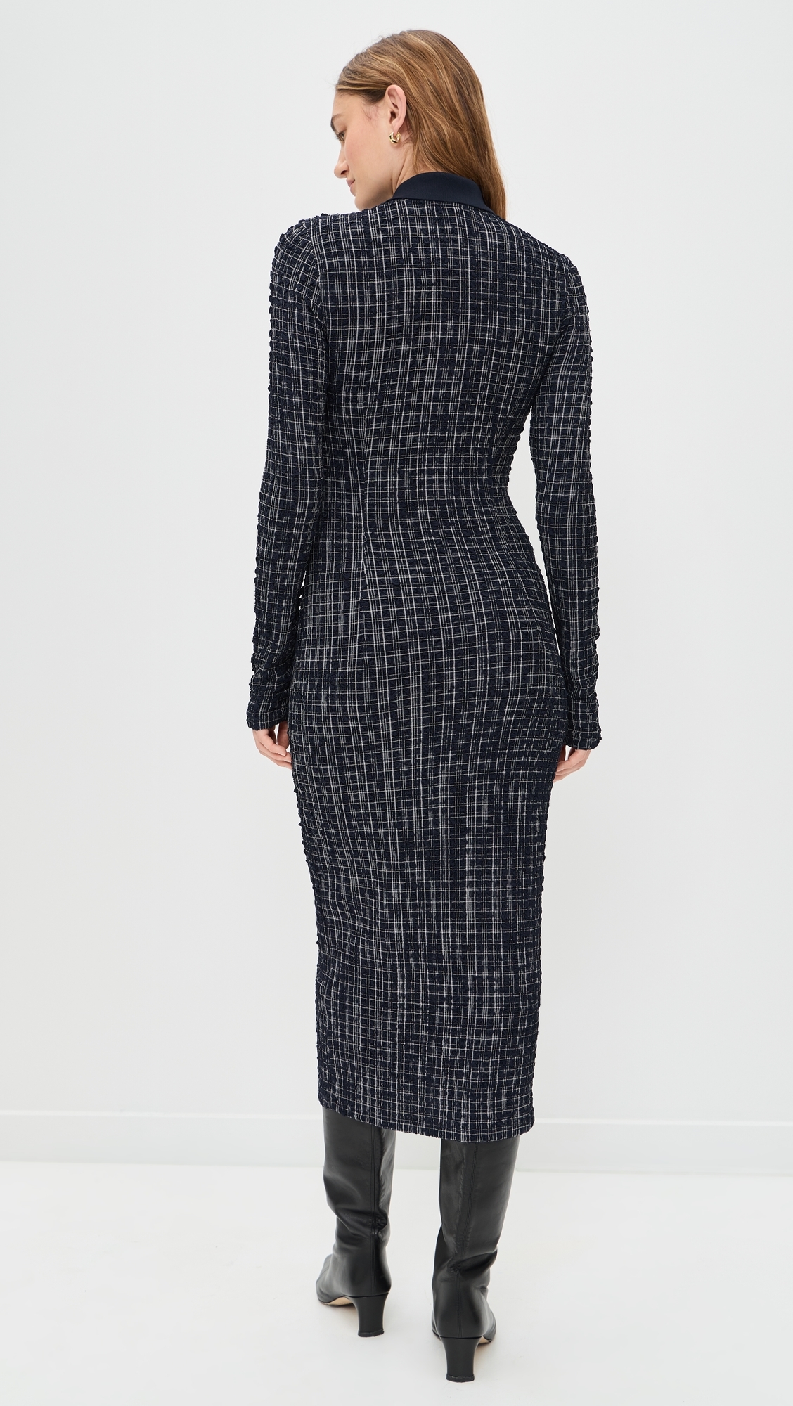 Barrett Dress Navy/White Multi