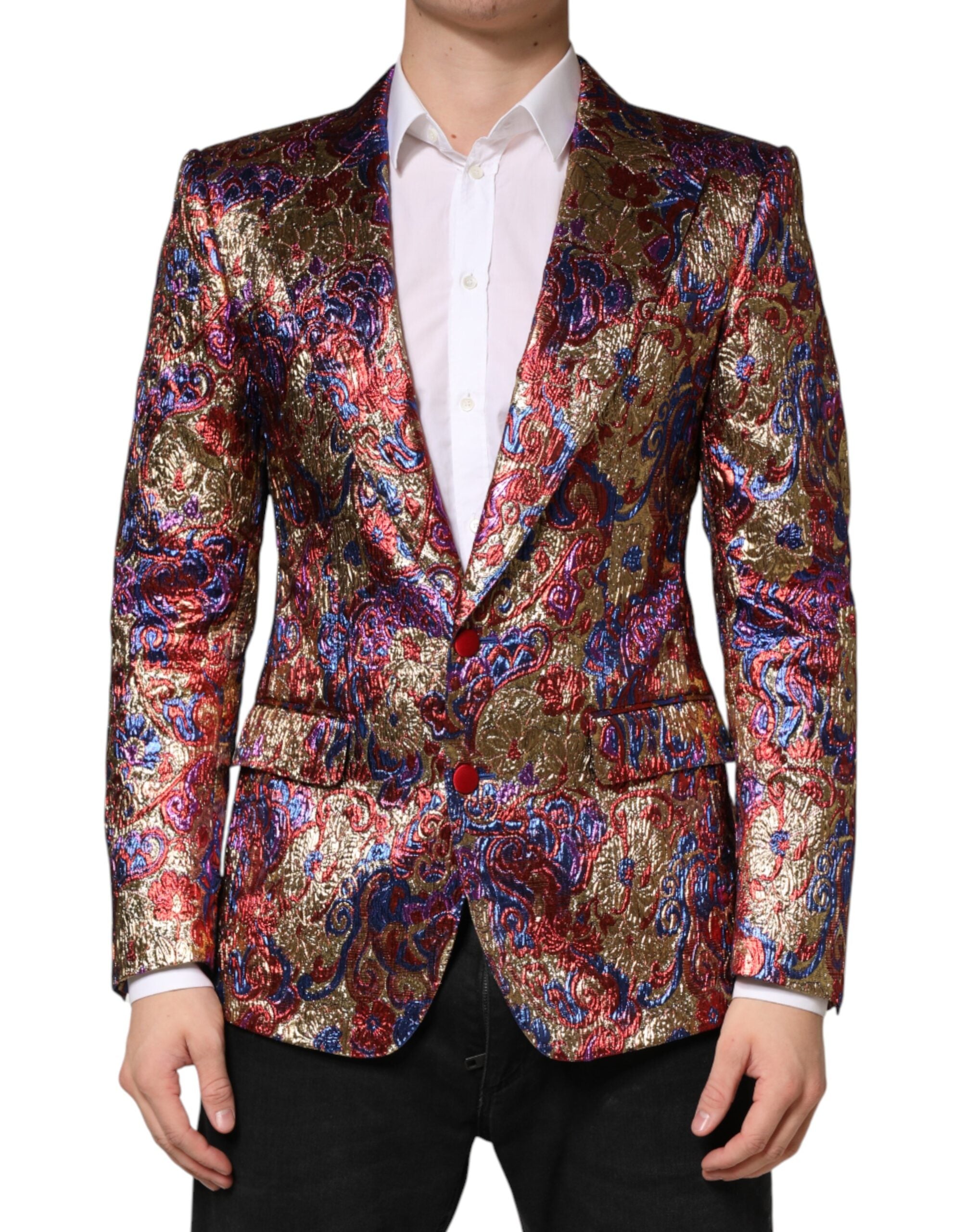 Multicolor Jacquard Blazer — Multicolor