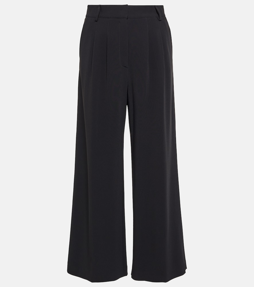 High-rise wide-leg pants