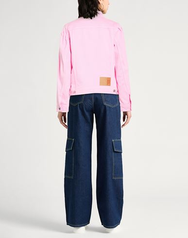 Woman Jacket Pink Size 6 Cotton, Elastane