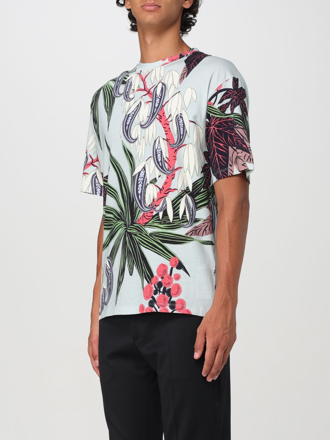 Printed short-sleeve T-shirt - Blue