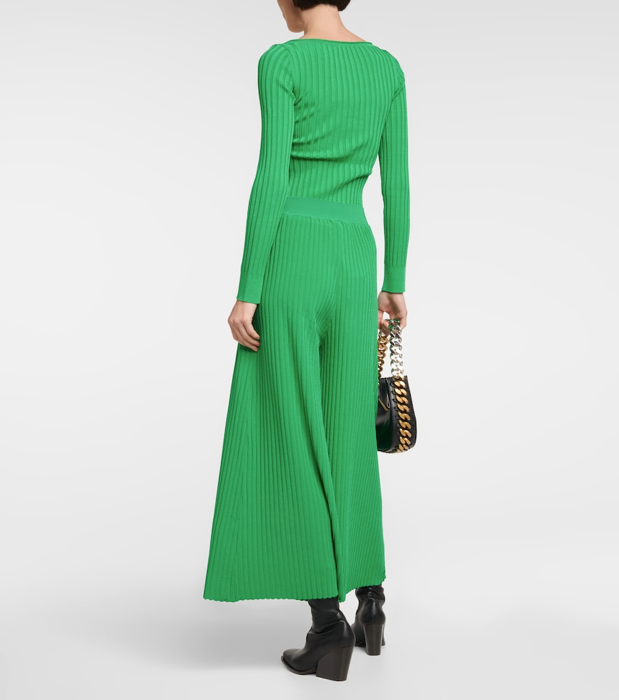 Stella McCartney Ribbed-knit culottes