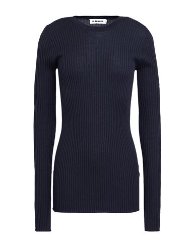 Woman Sweater Navy Size 6 Wool, Silk