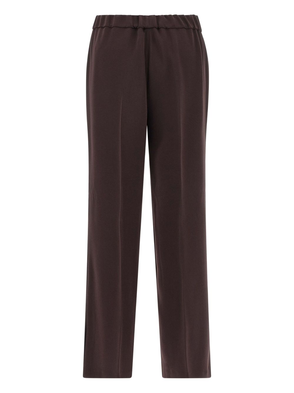 Wide-Leg Trousers — Brown