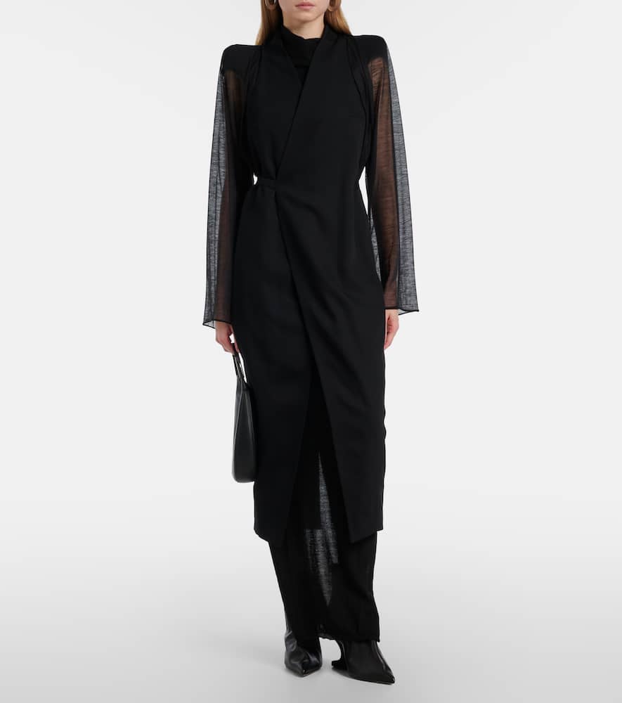 Cyclops wool wrap coat