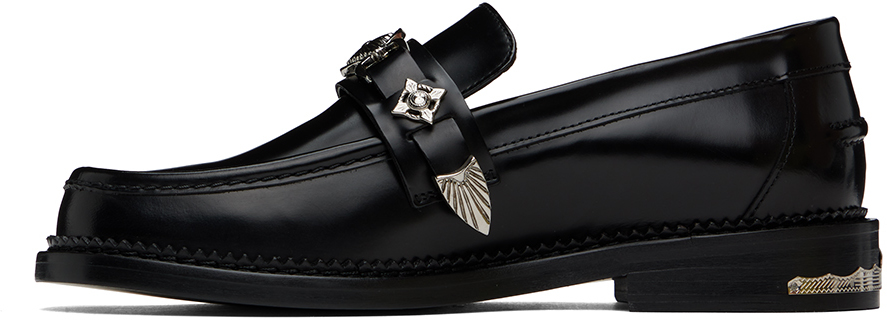 Toga Virilis Black Metal Loafers
