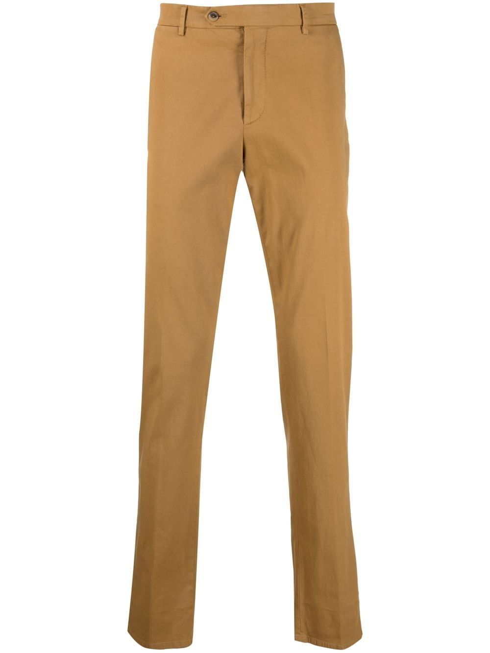 Straight-leg tailored trousers - Brown