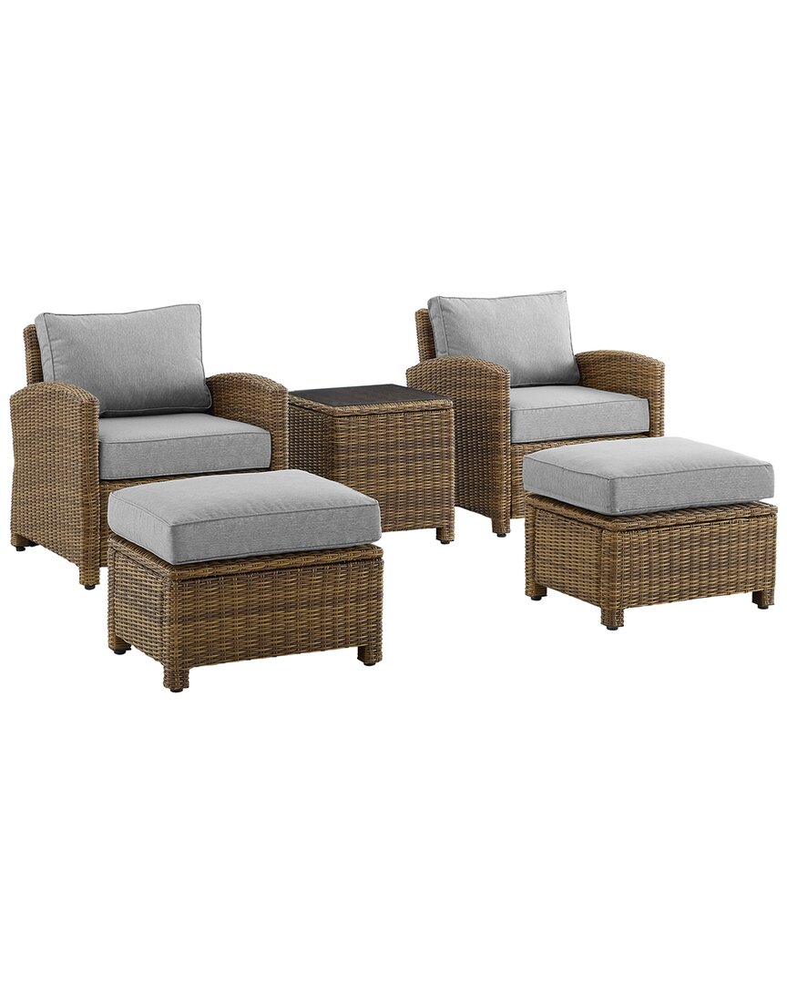 Bradenton 5Pc Outdoor Wicker Chair Set