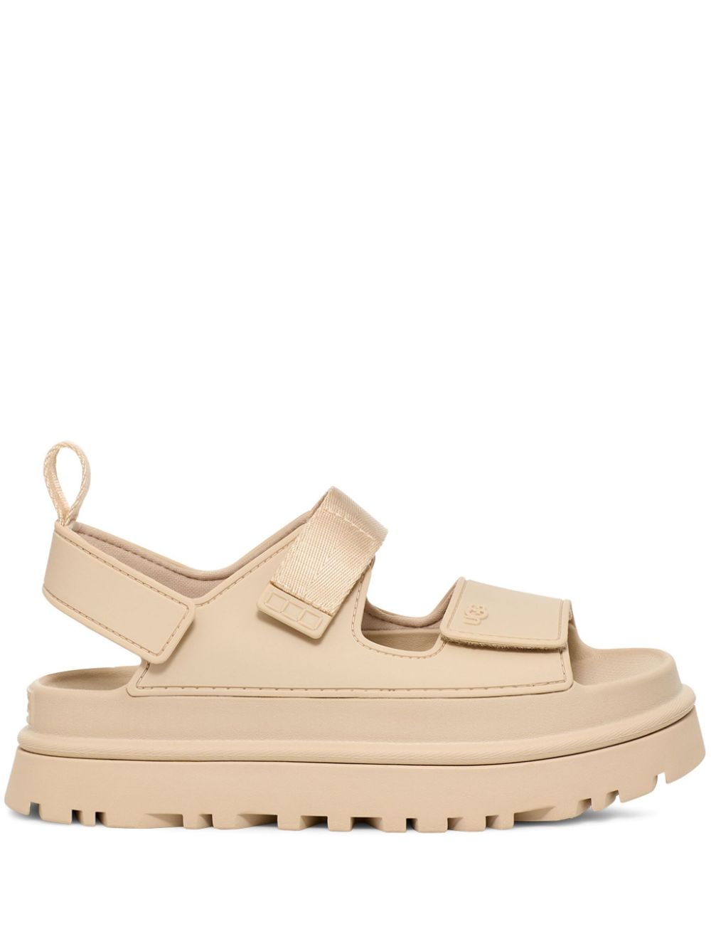 GoldenGlow flatform sandals - Neutrals