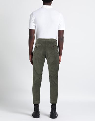 Man Pants Military green Size 29 Cotton, Elastane