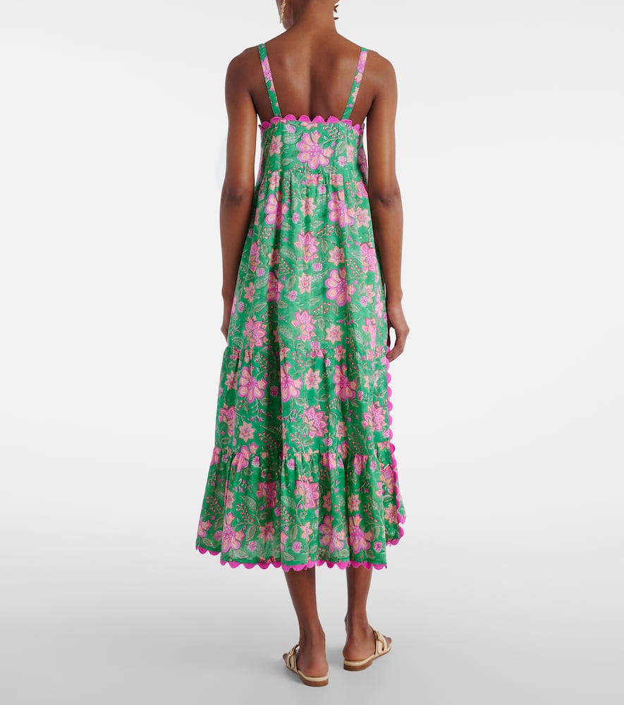Printed cotton maxi dress