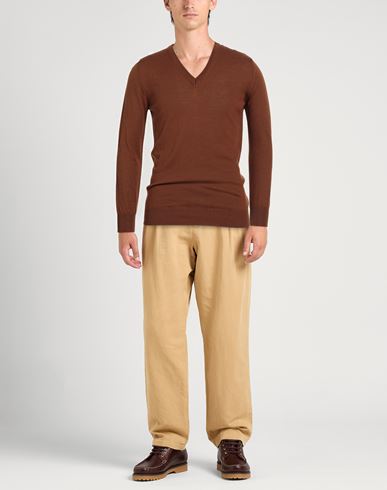 Man Sweater Brown Size 42 Wool, Acrylic