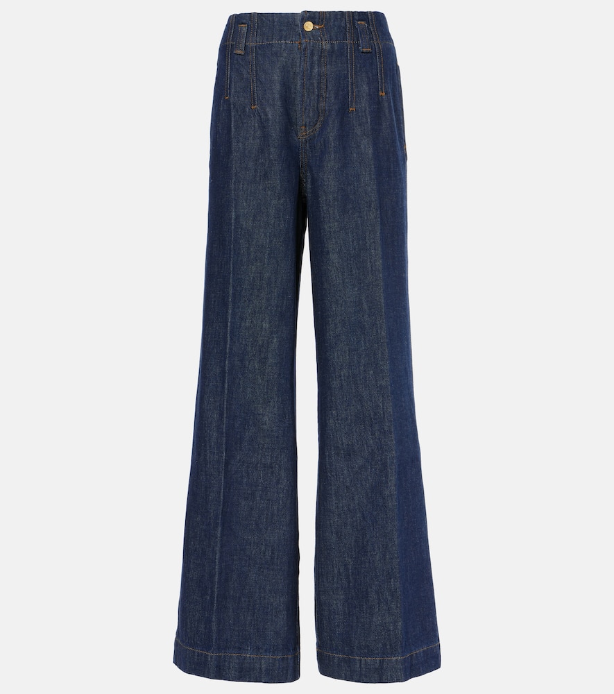 High-rise wide-leg jeans