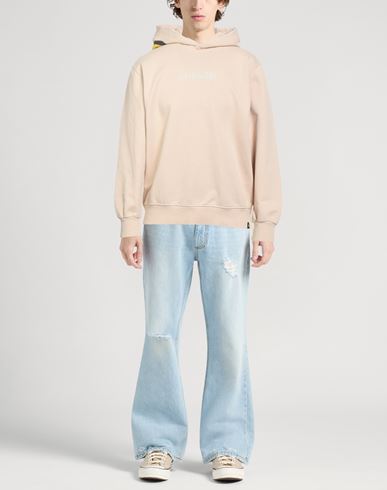Man Sweatshirt Beige Size S Cotton