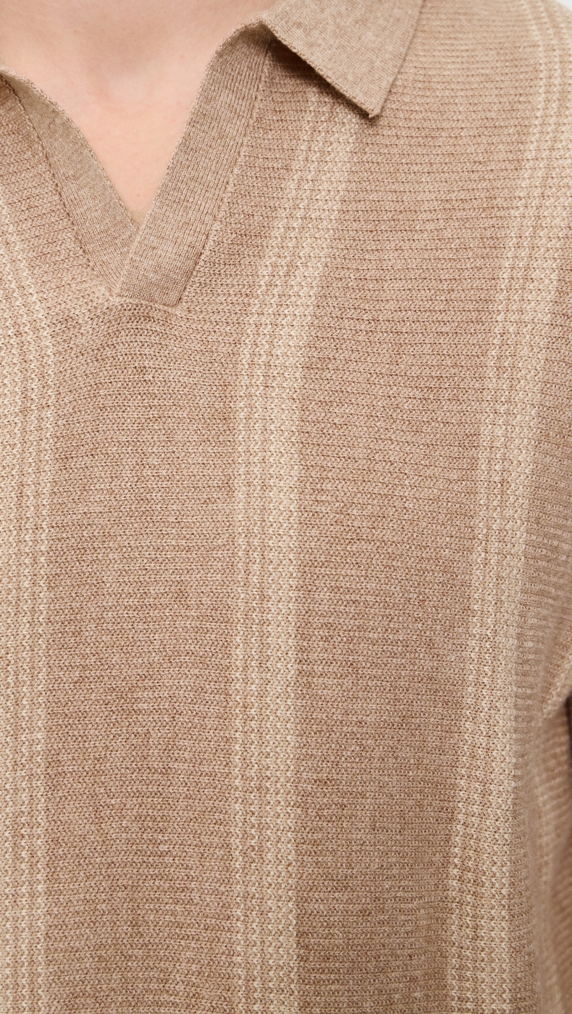 Liam Sweater Polo Driftwood Stripe