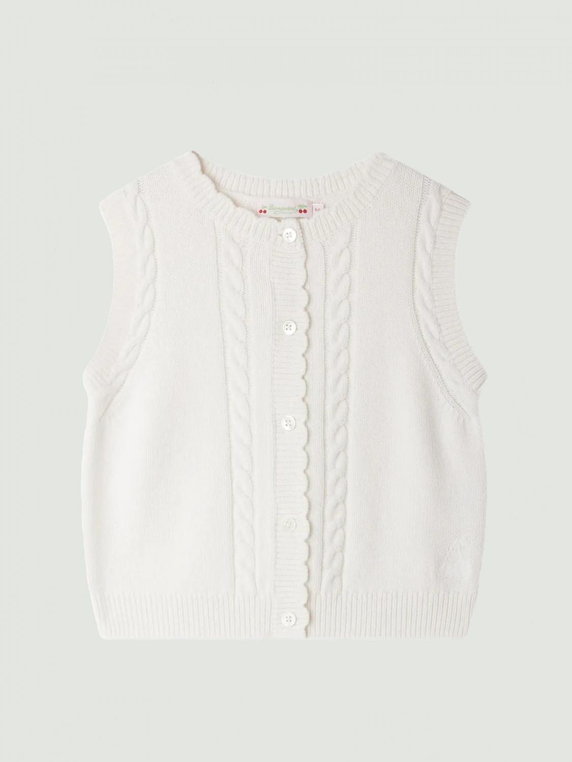 Bonpoint sleeveless cardigan - White