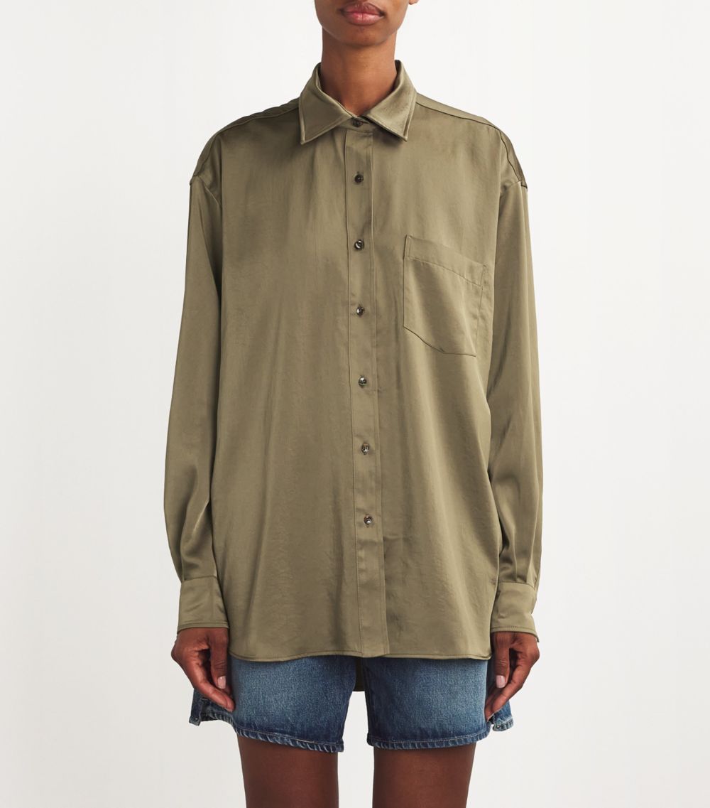 Satin-Effect Shirt